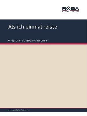 cover image of Als ich einmal reiste